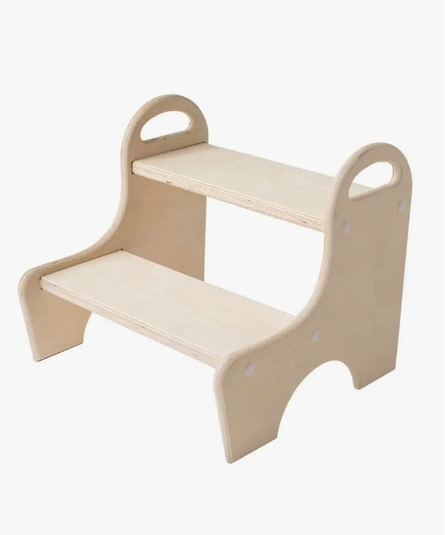 Sgabello a gradini in legno