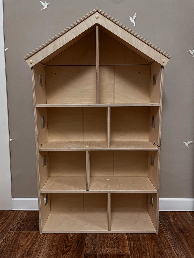 Scaffale per Bambini in Legno TULEI Libreria e Armadio per Abiti