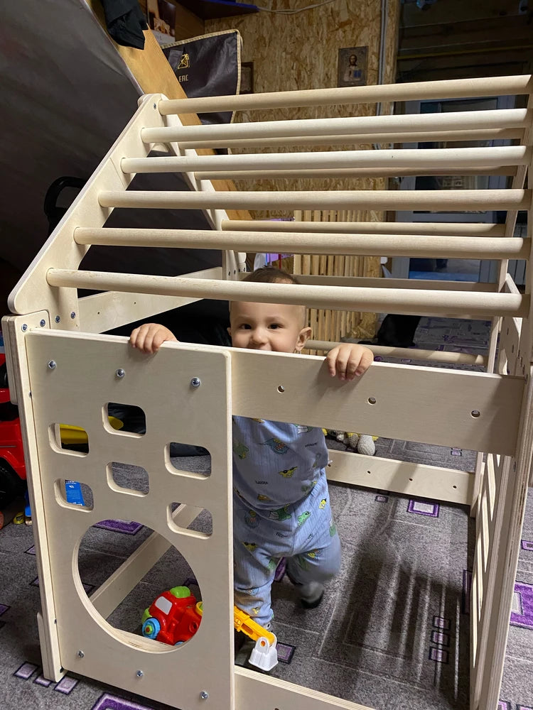 Complesso Sportivo in Legno per Bambini