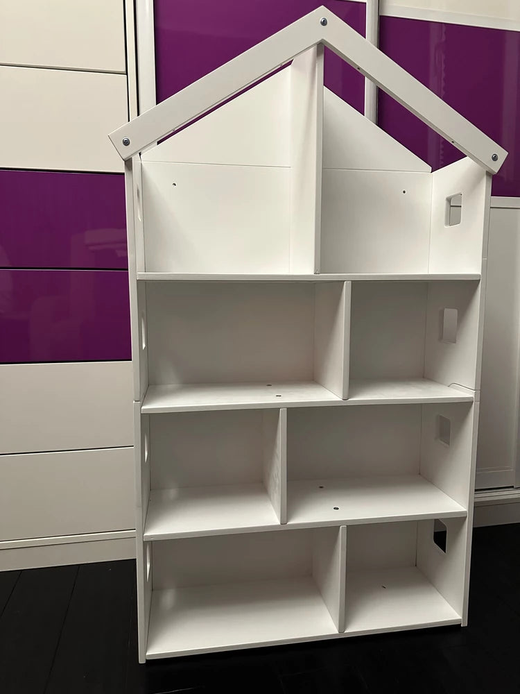 Scaffale per Bambini in Legno TULEI Libreria e Armadio per Abiti