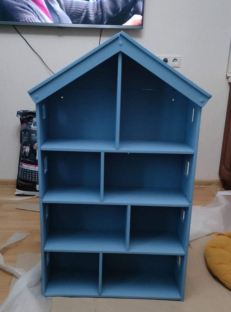 Scaffale per Bambini in Legno TULEI Libreria e Armadio per Abiti