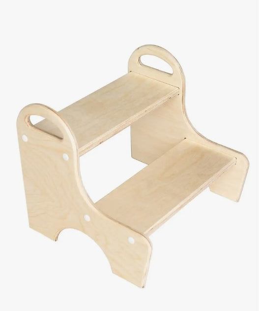 Sgabello a gradini in legno