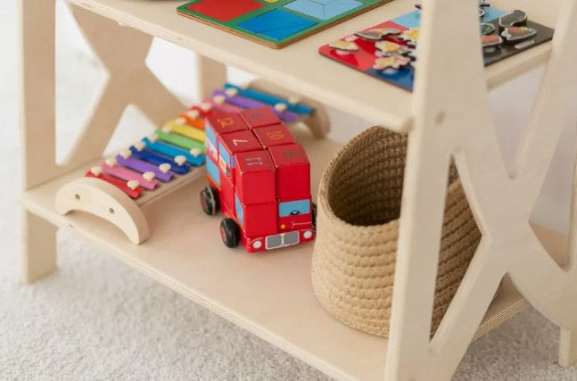 Scaffale per bambini in legno per libri