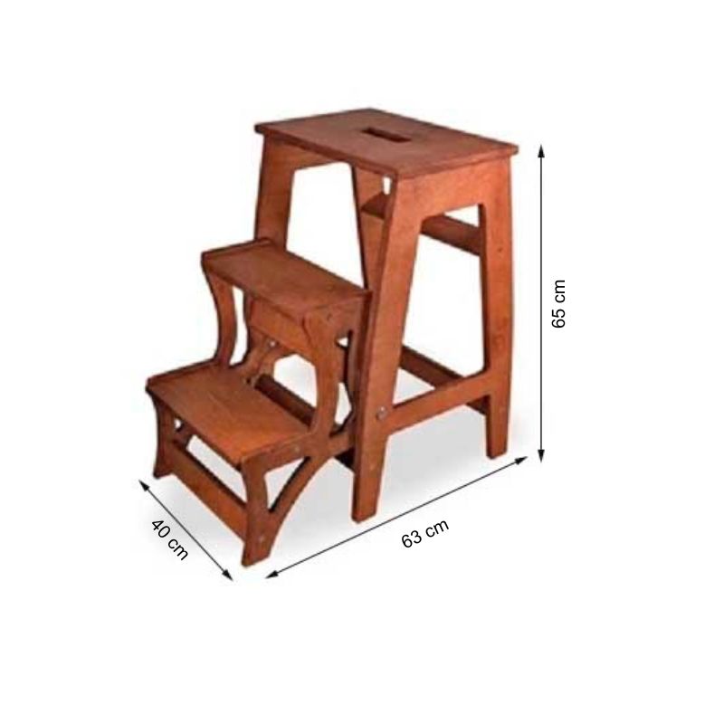 Sedia Bar Pieghevole Trasformabile | Scala Multifunzionale | Portata 120 kg